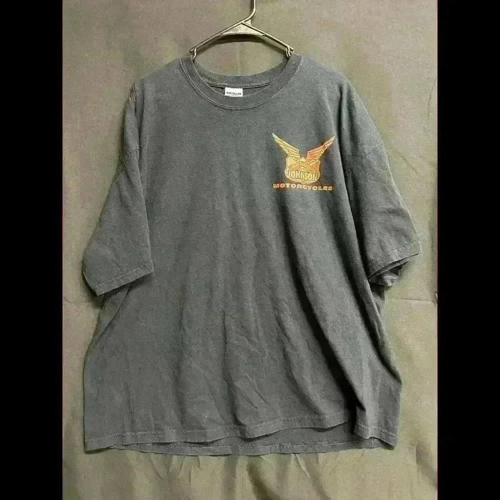 Vintage 90s Big Johnson Motorcycles T Shirt Size 2XL Fell Off 1998 Tee Biker
